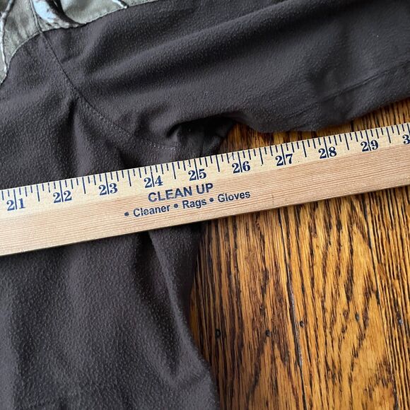 Rocky L/G Realtree Camo Hunting Outdoor Zip Up Hooded Jacket Fleece Brown - Picture 5 of 10